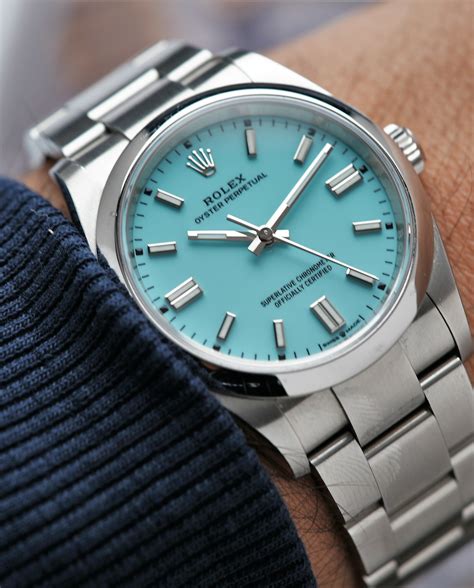 tiffany blue rolex watch